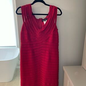Frank Lyman Design Red Sleeveless Midi Dress